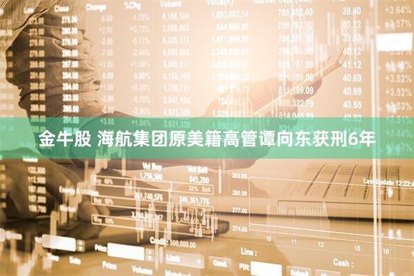 金牛股 海航集团原美籍高管谭向东获刑6年