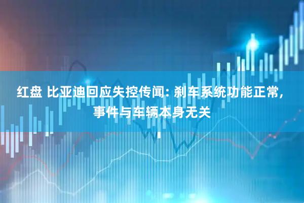 红盘 比亚迪回应失控传闻: 刹车系统功能正常, 事件与车辆本身无关