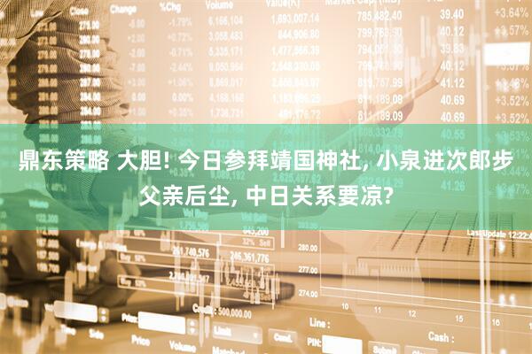 鼎东策略 大胆! 今日参拜靖国神社, 小泉进次郎步父亲后尘, 中日关系要凉?