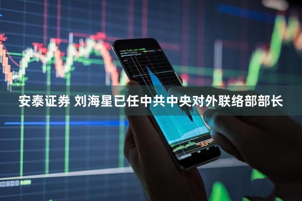 安泰证券 刘海星已任中共中央对外联络部部长